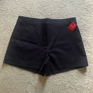 NWT Spanx On-the-Go Shorts, 4" Classic Black sz XL